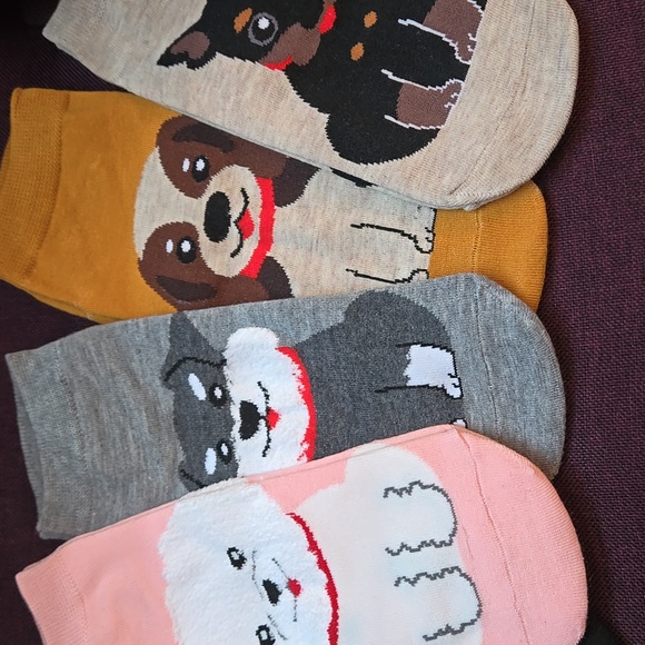 Dog lovers fun 5 pr socks bundle - Picture 4 of 6